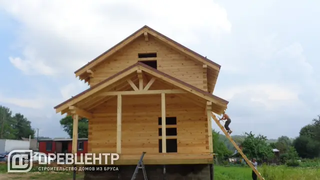Строительство дома из бруса по проекту Б8 в Наро Фоминском районе д.Васильево, фото 17 из 17