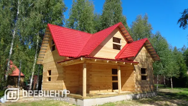 Строительство дома из бруса по проекту ДБ69 в Клинском районе д.Ногово, фото 9 из 12