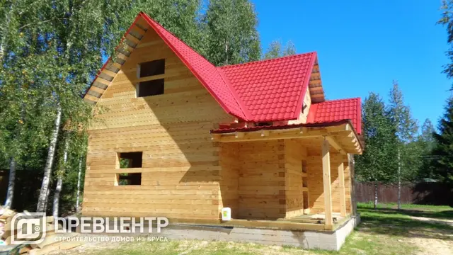 Строительство дома из бруса по проекту ДБ69 в Клинском районе д.Ногово, фото 12 из 12