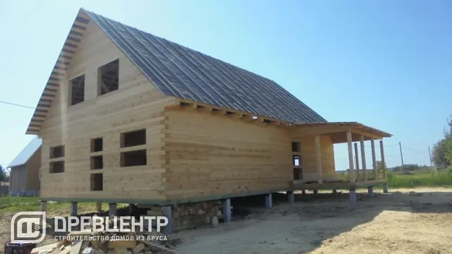 Строительство дома из бруса 9х14 м.в Раменском районе с.Речицы, фото 12 из 15