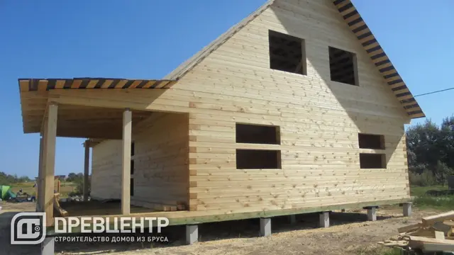 Строительство дома из бруса 9х14 м.в Раменском районе с.Речицы, фото 14 из 15