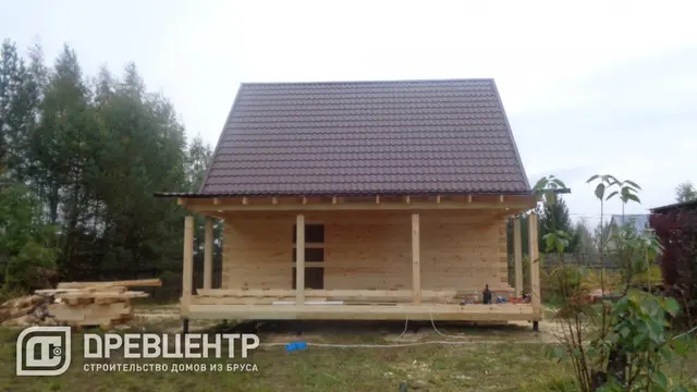 Строительство дома из бруса по проекту ДБ59 в Наро Фоминском районе д.Пушкарка, фото 14 из 14