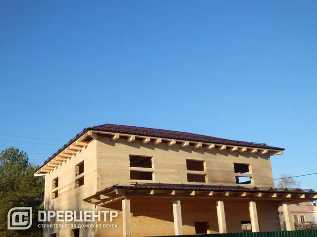 Строительство дома из бруса 8х10 в два этажа в Наро Фоминском районе с\п Ташировское, фото 20 из 20