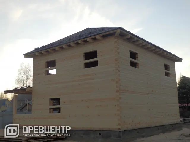 Строительство дома из бруса 8х10 в два этажа в Наро Фоминском районе с\п Ташировское, фото 14 из 20