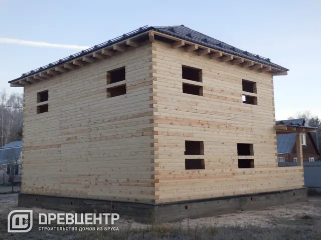 Строительство дома из бруса 8х10 в два этажа в Наро Фоминском районе с\п Ташировское, фото 15 из 20