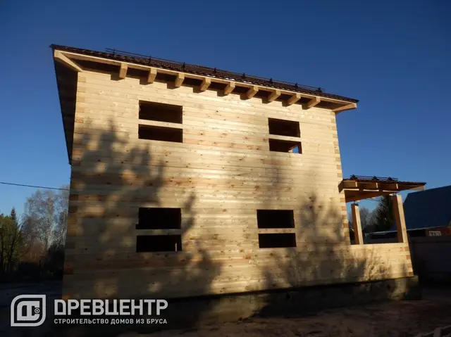 Строительство дома из бруса 8х10 в два этажа в Наро Фоминском районе с\п Ташировское, фото 19 из 20