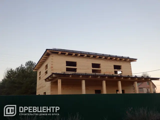 Строительство дома из бруса 8х10 в два этажа в Наро Фоминском районе с\п Ташировское, фото 11 из 20