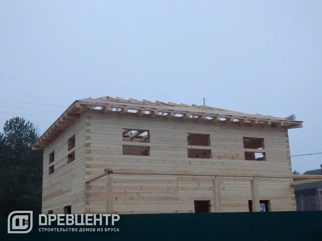 Строительство дома из бруса 8х10 в два этажа в Наро Фоминском районе с\п Ташировское, фото 9 из 20