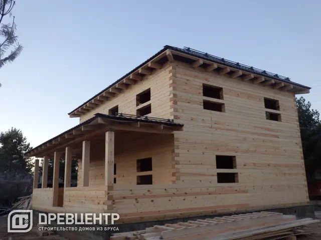 Строительство дома из бруса 8х10 в два этажа в Наро Фоминском районе с\п Ташировское, фото 12 из 20