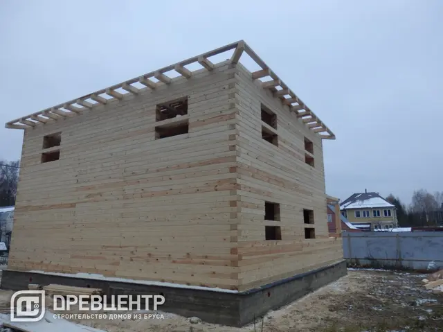 Строительство дома из бруса 8х10 в два этажа в Наро Фоминском районе с\п Ташировское, фото 8 из 20