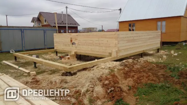 Строительство дома из бруса по проекту Дб39 в Чеховском районе ДП "Филлипины", фото 8 из 19
