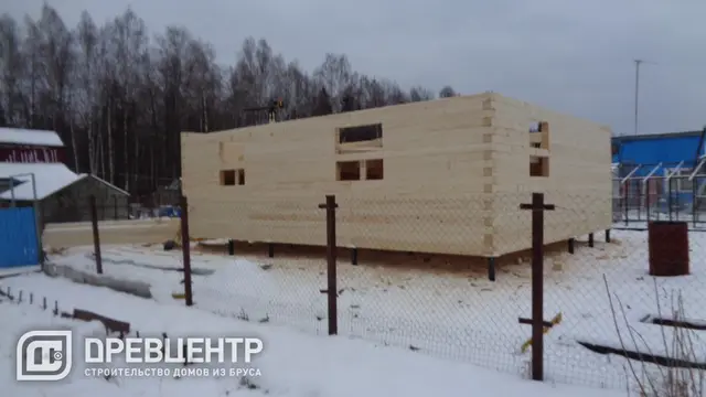 Строительство дома из бруса по проекту ДБ 34 в Клинском районе СНТ "Лесная дача", фото 7 из 13
