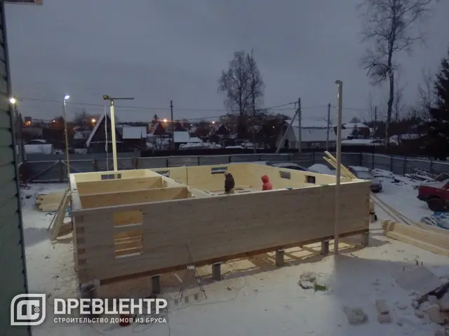 Строительство дома из бруса по проекту заказчика в Одинцовском районе п.Старый городок, фото 7 из 20