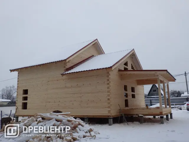 Строительство дома из бруса по проекту заказчика в Одинцовском районе п.Старый городок, фото 15 из 20