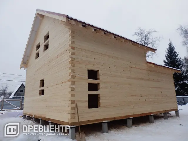 Строительство дома из бруса по проекту заказчика в Одинцовском районе п.Старый городок, фото 19 из 20