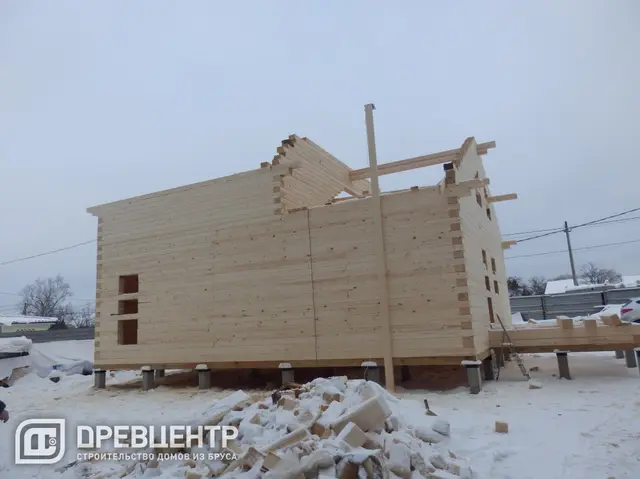 Строительство дома из бруса по проекту заказчика в Одинцовском районе п.Старый городок, фото 9 из 20