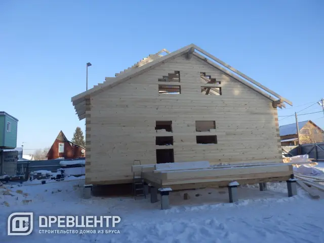 Строительство дома из бруса по проекту заказчика в Одинцовском районе п.Старый городок, фото 10 из 20