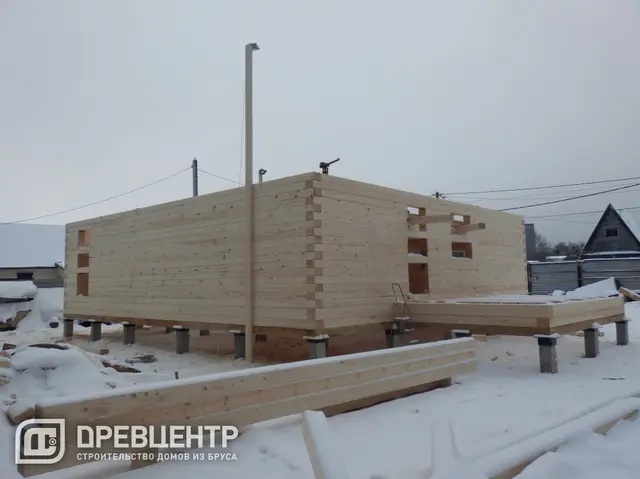 Строительство дома из бруса по проекту заказчика в Одинцовском районе п.Старый городок, фото 8 из 20