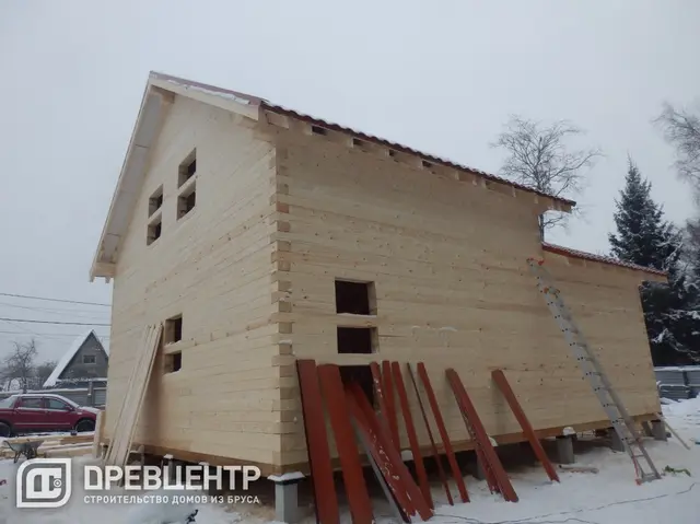 Строительство дома из бруса по проекту заказчика в Одинцовском районе п.Старый городок, фото 12 из 20