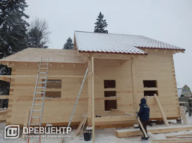 Строительство дома из бруса по проекту заказчика в Одинцовском районе п.Старый городок, фото 11 из 20
