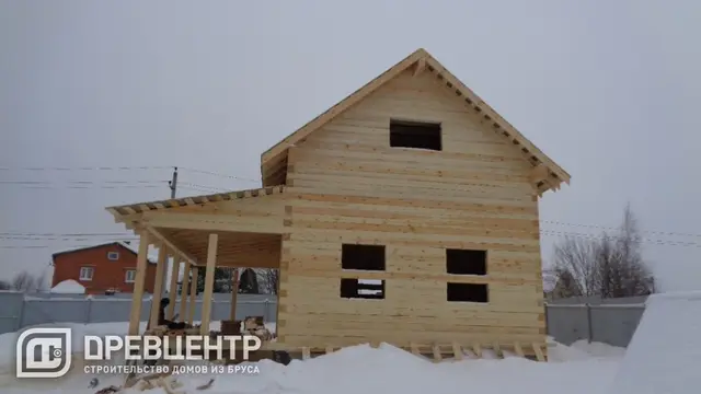 Строительство дома из бруса 6х8 в Рузском районе д.Дорохово, фото 12 из 12