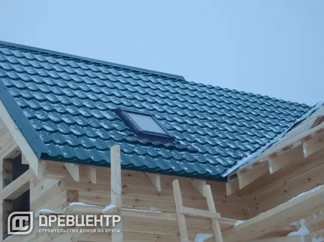 Строительство дома из бруса в полтора этажа в Волоколамском районе д.Клишино, фото 17 из 22