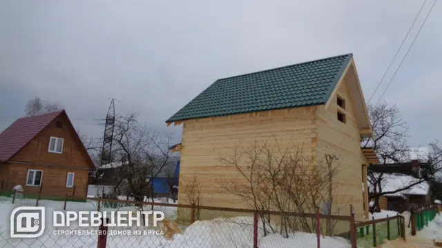 Строительство дома из бруса по проекту ДБ16 в Павловском Посаде СНТ "Рассвет", фото 22 из 23