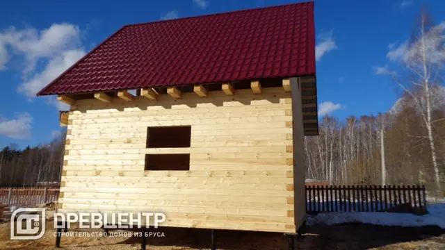 Строительство дома из бруса по проекту ДБ12 в Калужской области г. Таруса, фото 19 из 22