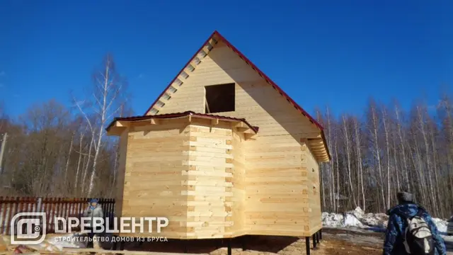 Строительство дома из бруса по проекту ДБ12 в Калужской области г. Таруса, фото 22 из 22