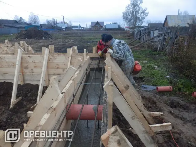 Строительство фундамента по проекту ДБ88 в Костромской области п.Никольское, фото 9 из 14