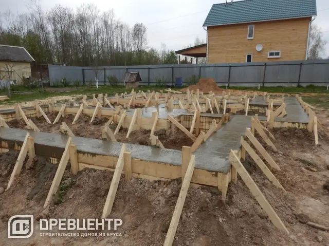 Строительство фундамента в Волоколамском районе по проекту ДБ 114, фото 8 из 9