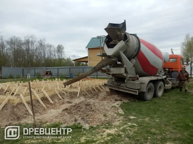 Строительство фундамента в Волоколамском районе по проекту ДБ 114, фото 7 из 9