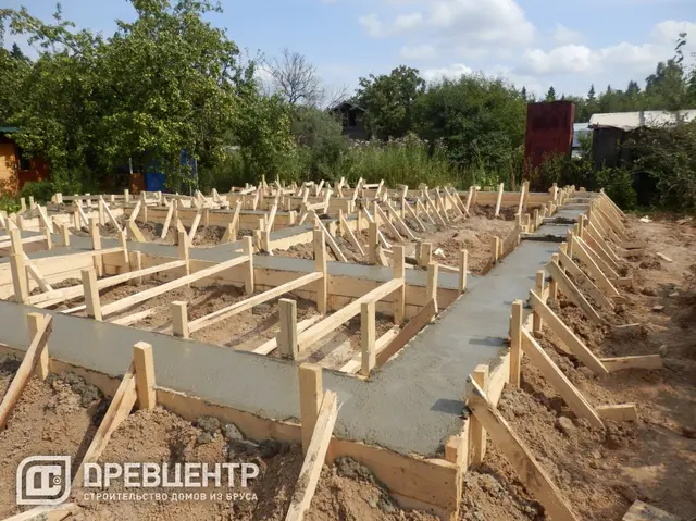 Строительство фундамента в Калужской области под проект ДБ80, фото 11 из 12