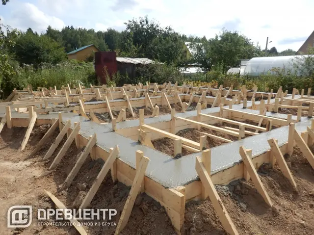Строительство фундамента в Калужской области под проект ДБ80, фото 9 из 12
