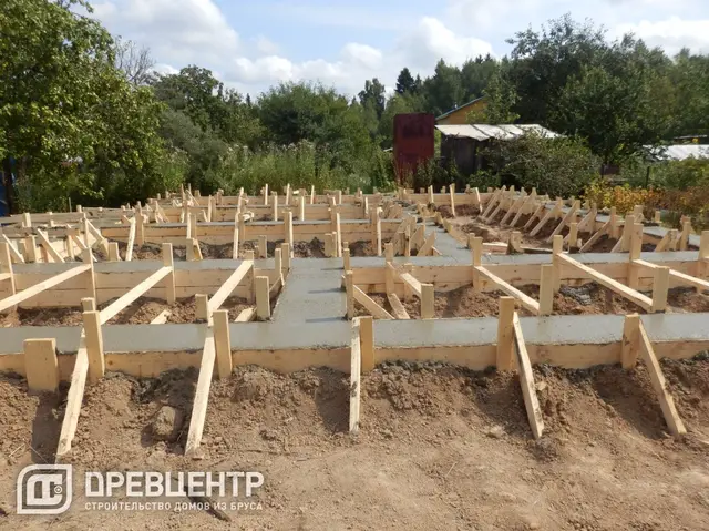Строительство фундамента в Калужской области под проект ДБ80, фото 10 из 12