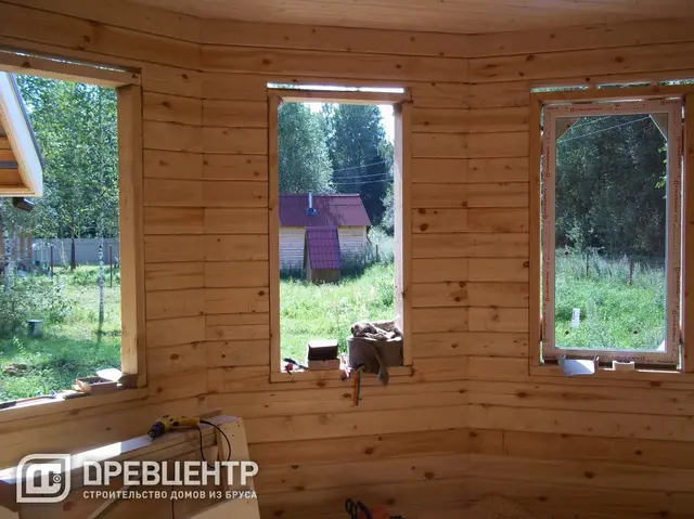 Фоторепортаж отделки дома из бруса в Ярославской области, фото 8 из 15