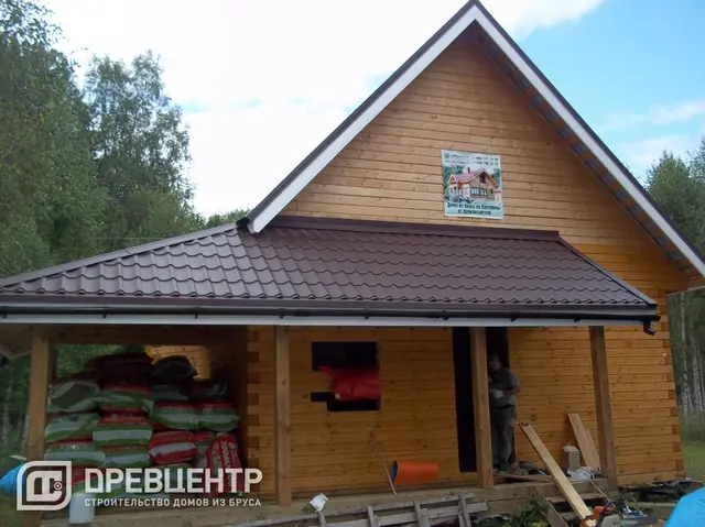 Фоторепортаж отделки дома из бруса в Ярославской области, фото 14 из 15