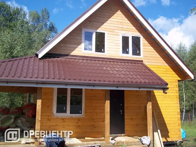 Фоторепортаж отделки дома из бруса в Ярославской области, фото 11 из 15