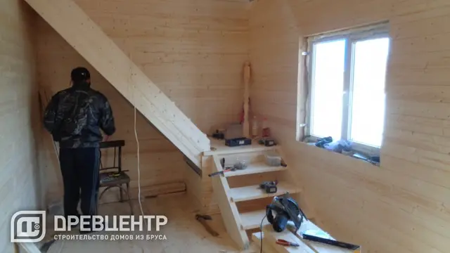 Отделка дома из бруса по проекту ДБ17, фото 21 из 28