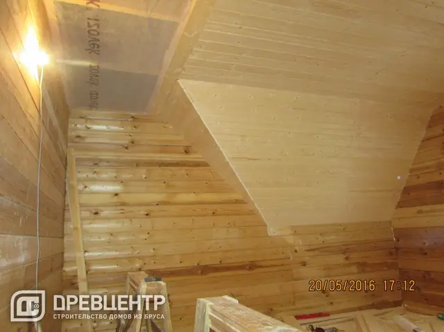 Отделка дома из бруса по проекту ДБ 18 в Истринском районе, фото 8 из 18