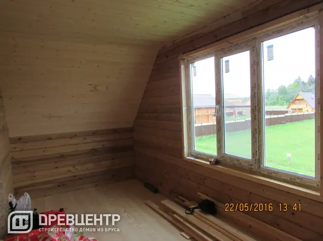 Отделка дома из бруса по проекту ДБ 18 в Истринском районе, фото 17 из 18