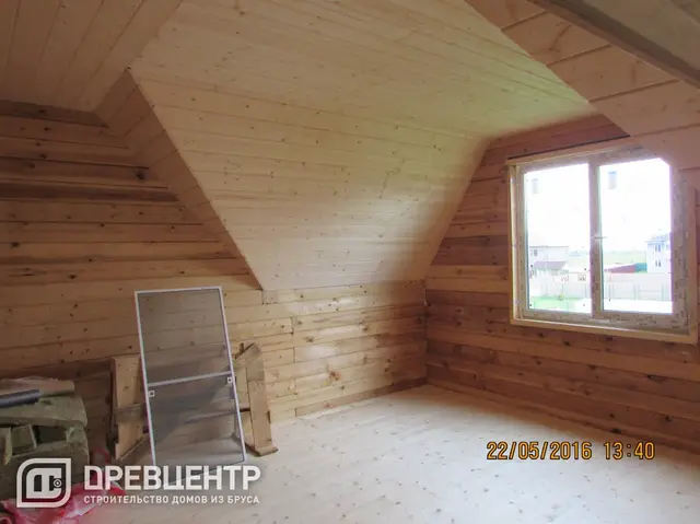 Отделка дома из бруса по проекту ДБ 18 в Истринском районе, фото 16 из 18