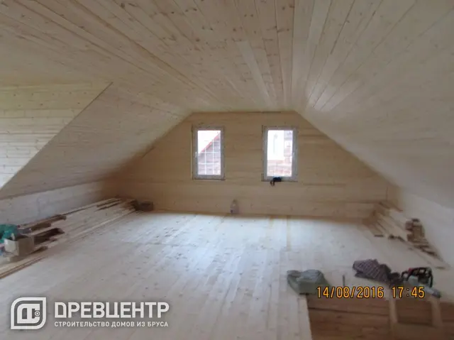 Отделка второго этажа по проекту ДБ 62 в Цибино, фото 9 из 16