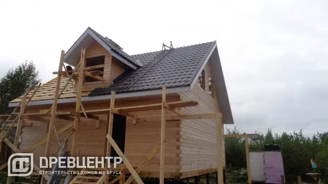 Отделка дома из бруса по проекту ДБ95, фото 14 из 25