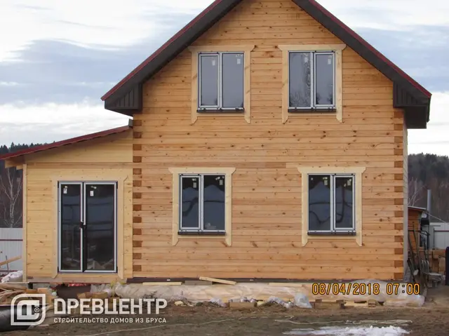 Отделка дома из бруса по проекту ДБ120  в Истринском районе д. кочергино, фото 18 из 19