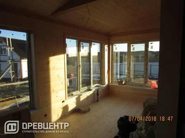 Отделка дома из бруса по проекту ДБ120  в Истринском районе д. кочергино, фото 16 из 19