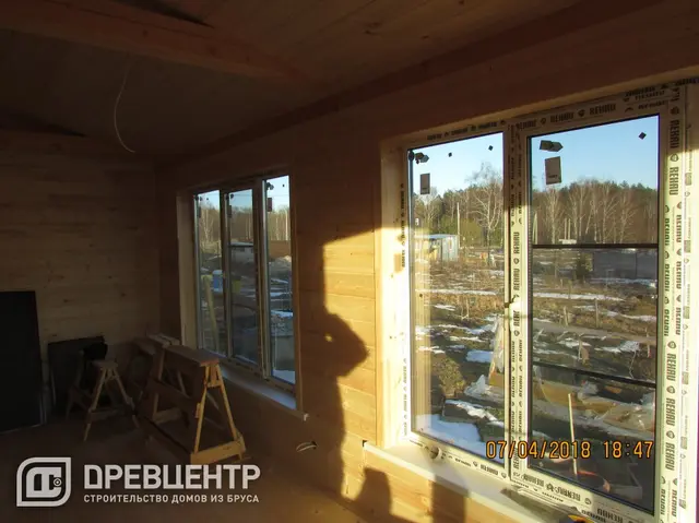 Отделка дома из бруса по проекту ДБ120  в Истринском районе д. кочергино, фото 17 из 19