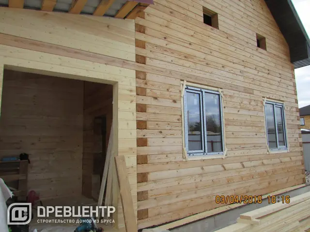 Отделка дома из бруса по проекту ДБ120  в Истринском районе д. кочергино, фото 14 из 19