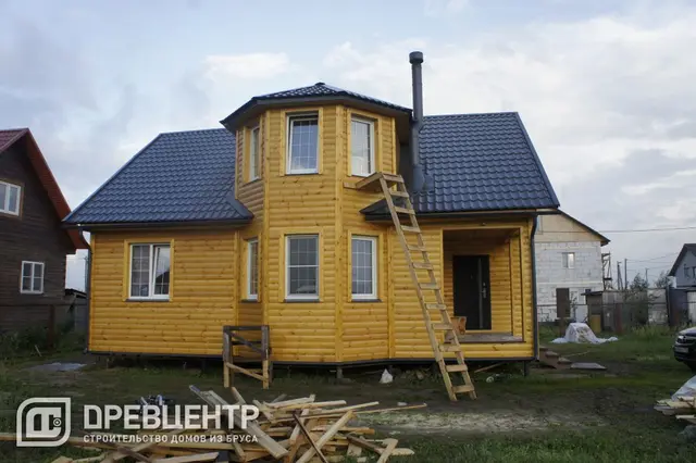 Отделка дома из бруса по проекту ДБ62, фото 9 из 13