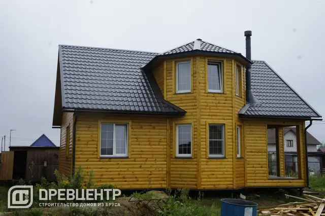 Отделка дома из бруса по проекту ДБ62, фото 12 из 13